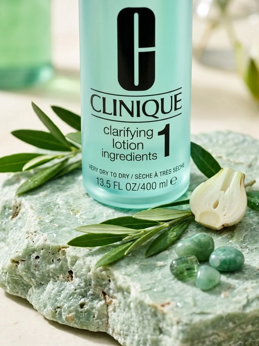 NWT Clinique Clarifying Lotion 1 Exfoliator 13.5 oz / 400 ml Double Pack